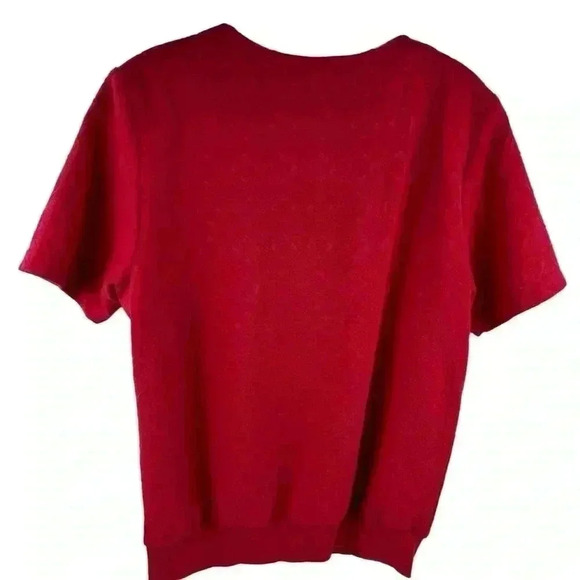 Alfred Dunner Women's Short Sleeve Knit Sweater Red Size S - Picture 5 of 6
